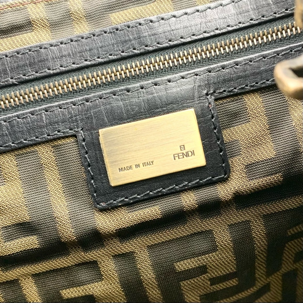 FENDI Zebra-Print Calf Hair Bag Du Jour - Picture 12 of 16